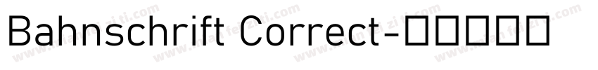 Bahnschrift Correct字体转换